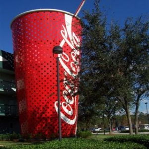 Coca-Cola stairs.