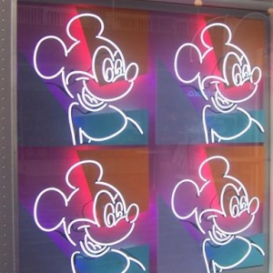 Neon Mickey.