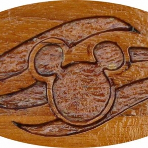 DCL logo woodcarved