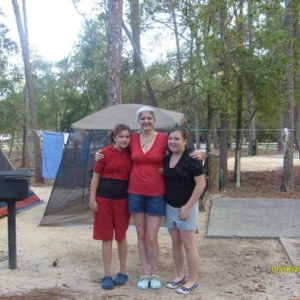 Girls and I camping