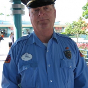 Michael Caine as WDW Security Guard