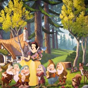 Snow White backdrop art