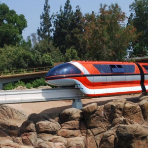 Disneyland Monorail Mark VII Orange 1