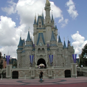 Cinderella's Castle Noon on 9-11-01