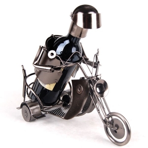 Innovative Motorcycle Designed Home Wine Rack