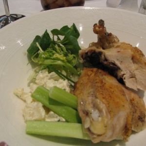 royal court lunch garlic roasted chicken