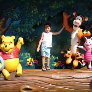 Hammin' it up with the Hundred Acre Wood cast @ DTD.