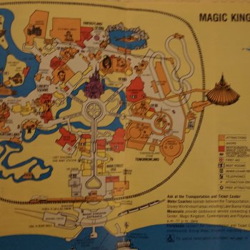 1981 February Magic Kingdom Map