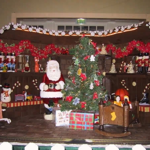 Christmas display at the Boardwalk