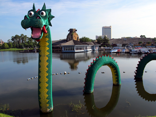 Lego Serpent at Downtown Disney