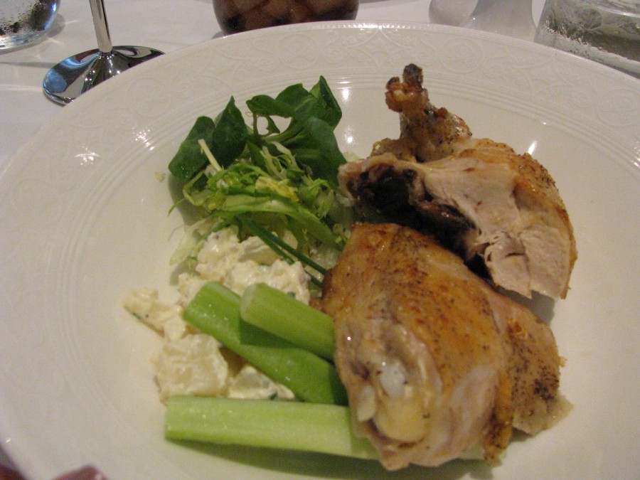 royal court lunch garlic roasted chicken